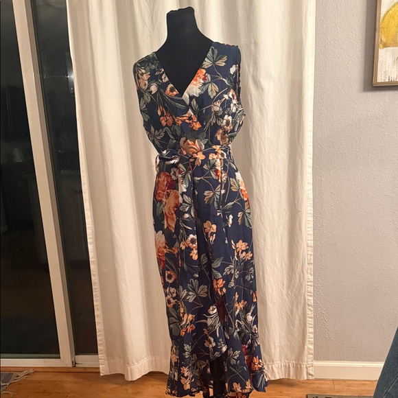 AX Paris Dresses & Skirts - AX Paris Navy and Pink Floral Dress